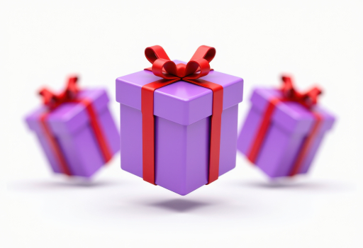 3D 렌더링 선물 상자