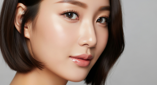 검은 머리 젊은 여성