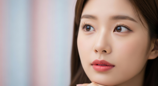 생각에 잠긴 젊은 여성