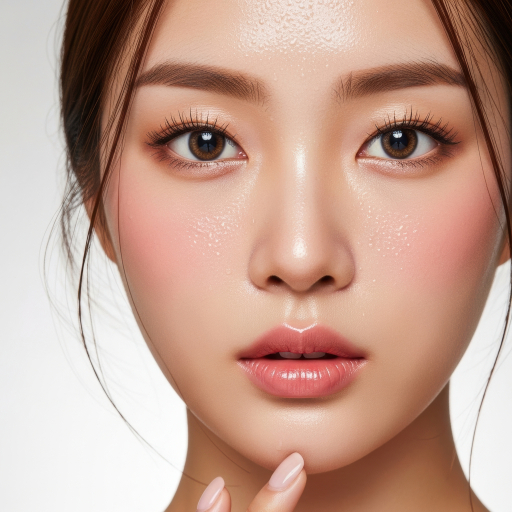 여성의 클로즈업 초상화