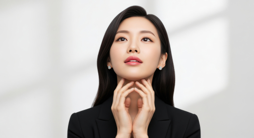 손으로 얼굴 가리는 여자