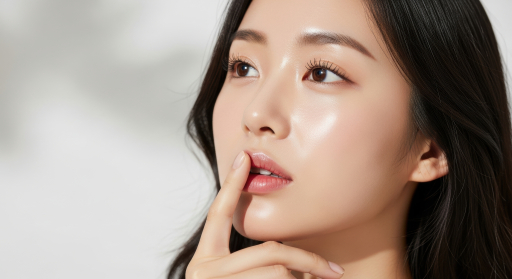 생각에 잠긴 젊은 여성