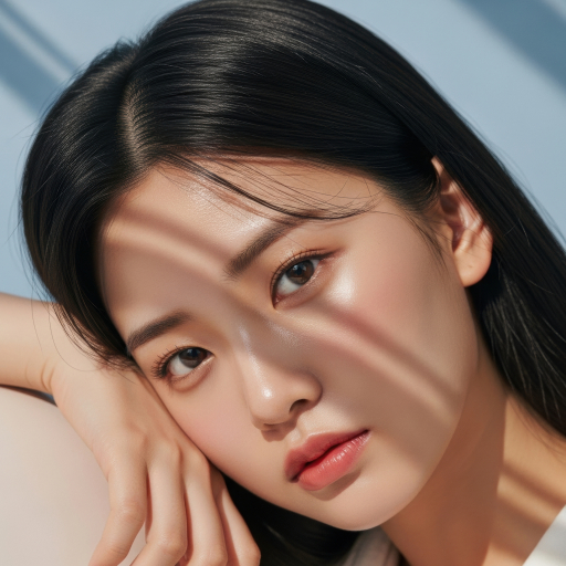 긴 머리의 젊은 여성