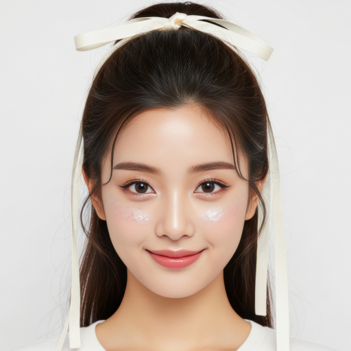 화장을 한 젊은 여성