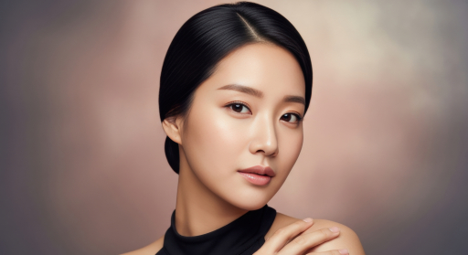 검은 터틀넥 여성