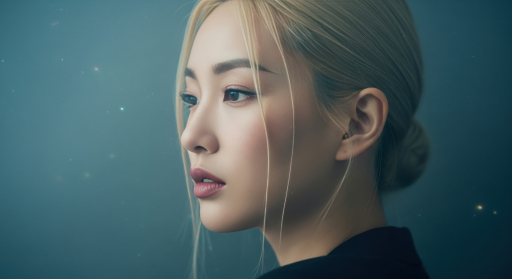 젊은 여인, 측면