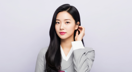 긴 머리 젊은 여성